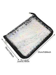 A5 Full Zip Budget Planner Wallet, PVC Transparent Loose-Leaf Cover, 3" Photo/Card Holder Album - A5 - View 6