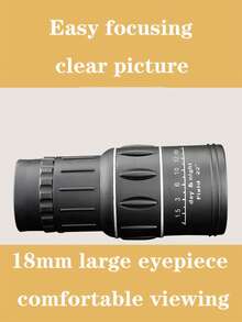 1pc Outdoor Handheld Monocular Telescope With Phone Holder, 16x52 High Magnification High Definition Telescope, Low Light Night Vision - Multicolor - View 4