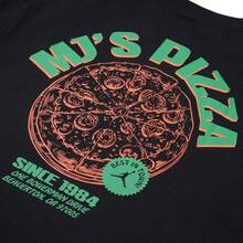 Nike Áo thun nam NC PIZZA GFX SS CREW, áo thun tay ngắn mềm mại, thoải mái, thích hợp mặc hàng ngày. - Đen/Đỏ hồng ngoại 23 - Xem 6