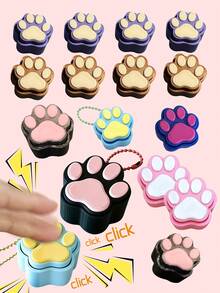 Móc khóa đồ chơi giảm căng thẳng hình dấu chân dễ thương - Đồ chơi cơ học dễ thương kiểu Nhật Bản, móc khóa đeo ba lô dành cho người lớn (kiểu dây ngẫu nhiên) - Nhiều màu - Xem 1