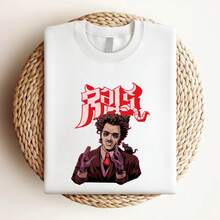 Camiseta de mujer con estampado de fantasma de ratas de banda de metal, de manga larga o corta - Blanco - Ver 3