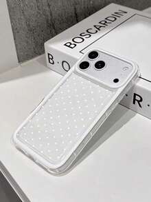 1个时尚白色迷你波点可爱手机壳，简约透明设计，日常使用完美之选，兼容 16/16 Pro/16 Plus、15/15 Plus/15 Pro/15 Pro Max、17/17 Pro/17 Pro Max、12/13 Mini、Apple 13/13 Pro Max、11/11 Pro Max、12 Pro Max，是送给朋友、同学、爱人或自用的精致礼物。 - 白色 - 查看 5