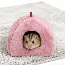 Artículos esenciales de invierno para pájaros - Nido de loro pequeño con aislamiento grueso, talla grande cálido para dormir, nido de pájaro cómodo con gancho para el invierno - Ver 10