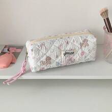 1个卡通动物绗缝铅笔盒，学生文具收纳袋，女生旅行化妆包 - 筆袋 - 查看 8