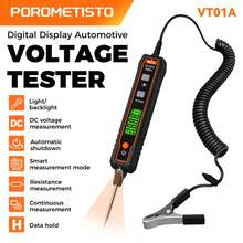VT01A Automotive Voltage Tester, Non-Contact Adjustable DC Voltage Backlight Test Meter, Automotive Troubleshooting Circuit Test Pen - Black - View 3