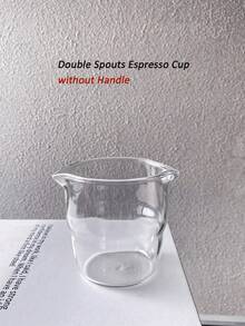 1 Stück italienische Espressotasse, stapelbare Doppelauslauf Espressotasse, hitzebeständige Espressotasse mit Henkel, Dessertschale, süße Tasse, Mini Milchkännchen und Zuckerschale, Matcha Tasse, transparentes Glas für Macchiato, Joghurt, Milch und Kaffee Sirup, Geburtstagsgeschenk, Muttertagsgeschenk, Kaffee Bar Zubehör, Wohndekoration, Küchenbedarf, Küchenutensilien, Rückkehr zur Schule, geeignet für den Bürogebrauch - Verschiedenfarbig - Übersicht 10