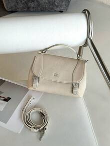 2026春夏新款极简通勤手提包，时尚大容量棒球斜挎包，大容量休闲学院风背包，高品质小背包 - 彩色 - 查看 9