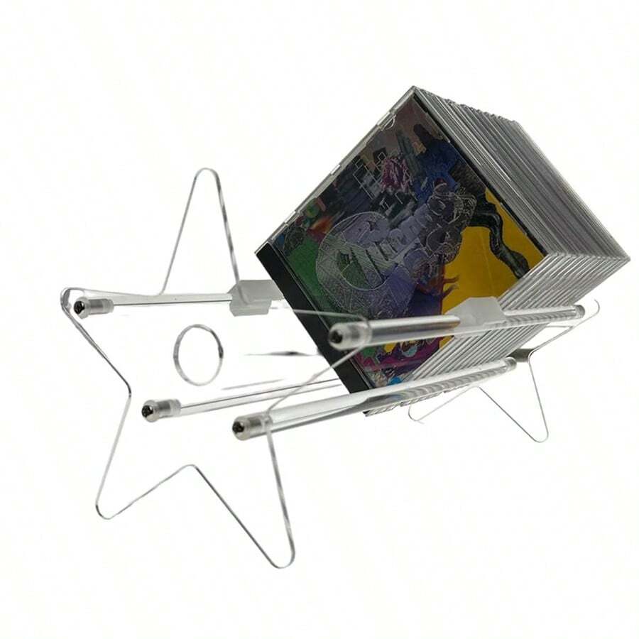 1pc Acrylic Vinyl Record Storage Stand,Detachable Storage Holder For Cd,Record And Star Albums,Table Saving Space Organizer Rack - View 1