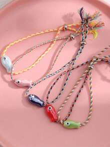 1pc Cute Ceramic Fish Bracelet, Suitable For Daily Wear - Fish - View 2