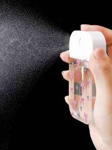 1个新款时尚粉色蝴蝶草莓水果纳米喷雾瓶，时尚便携可重复灌装小巧瓶身，简约设计，适合作为送给女朋友、闺蜜、夏季礼物或情侣的礼物 - 無色 - 查看 2