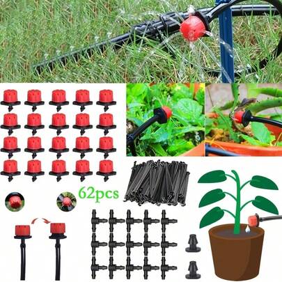 Bộ tưới nhỏ giọt điều chỉnh được hình Cô bé quàng khăn đỏ, được làm từ chất liệu nhựa cao cấp và bền chắc, trang bị đầu nhỏ giọt chống tắc nghẽn, thích hợp cho sản xuất nông nghiệp, bãi cỏ, làm vườn tại nhà, sân thượng, sân trong và làm mát mái nhà.