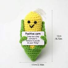 This Hand-Crocheted Inspirational Corn Doll Is The Courage And Gentleness Hidden In The Wool, Which Weaves Persistence And Belief Into Every Stitch. - Multicolor - View 2