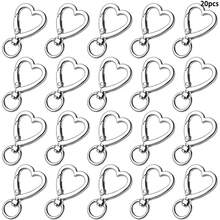 10/20pcs Heart Shape Key Ring, Durable Keychain & Bag Hanging Supplies - Heart-shaped Keychain - View 11