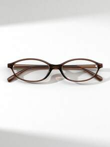 1 Pc Women's Narrow Cat Eye Retro Fashion Street Style Flat Glasses Daily Commute Street Shooting Outfit Eyewear Accessories Valentine's Day New Year Mother's Day Graduation Gift - Multicolor - View 3