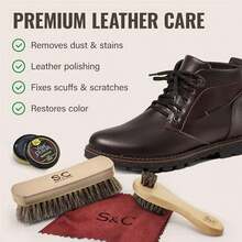 Stone And Clark Original Shoe Polish & Care Kit - Leather Shoe Shine Kit For Men & Women - As Pic - View 3
