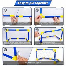 1 Set Mini Foldable Soccer Goal, Best Choice For Outdoor Sports In Summer, Plastic Soccer Goal Post Combination, Inflatable Sports Toy Suitable For Teenagers, Suitable For Indoor And Outdoor Team Games - 彩色 - 查看 7