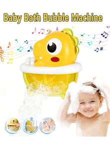 鸭子和恐龙造型的婴儿泡泡浴机，带灯光和音乐，是亲子互动和玩水的理想选择 - 泡泡龍 - 查看 3