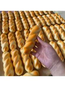 1pc Extremely Slow-Rising Toasted Bread Squishy, Birthday, Christmas Or Halloween Gift (Handmade, Some Minor Imperfections Are Normal, Please Do Not Purchase If You Have Objections) - Multicolor - View 6
