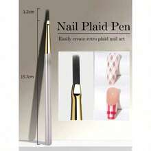 2pcs Nail Art Pens - Professional Nail Art & Painting Practice Tools, Smooth Lines, Suitable For Salon And Home Use - Can Be Used To Draw Grids, Stripes, Gradients And Other Nail Art Patterns - Compatible With Nail Polish, Acrylic Nail Polish, Gel Nail Polish - Suitable For Beginners And Professionals - 彩色 - 查看 4