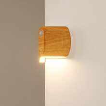 LED Motion Sensor Wall Light, Wireless Magnetic Wall Lamp, USB Warm Light Night Light, Wall Hanging Decor Lamp, Eye-Caring Ambient Light, Battery Powered Design, Suitable For Corridor, Kitchen Cabinet, Wardrobe And Room Decor - Multicolor - View 2