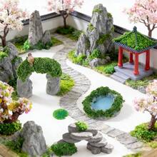 14pcs Mini Zen Garden Stones And Figurines - Resin Made Small Landscape With Mini Statues, Suitable For Zen Garden, Aquarium Decor, Desktop Zen Garden - Portable Outdoor/Mini Scene, Desktop Decor - Rockery Set - View 2