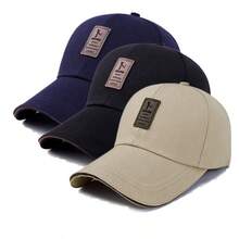 3 piezas Gorra de béisbol para hombre con decoración de parche en estilo retro - A - Ver 10