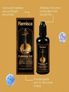 Harmisca Stringed Instrument Care Oil, Stringed Instrument Cleaning And Maintenance, Universal And Convenient, Gentle, Exterior Protective Oil, Anti-Staining, Helps Repel Oil And Dust, Can Be Easily Applied With Ordinary Tools Like Cloth. - Liquid - View 11