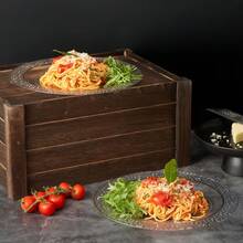 50/25/12/2件套透明双金边餐盘,双金边设计,透明底面饰以金边,优雅的甜点盘、意面盘、披萨盘、蛋糕盘、沙拉盘,尺寸7.5英寸/10.25英寸,可重复使用且易于清洁,适合户外使用、派对、生日、婚礼和节日等场合。(多种规格可选) - 彩色 - 查看 3