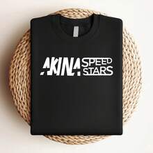 Women T-Shirt Print JDM Drift Legends Akina Speed Starts T Shirt Long Or Short Sleeves - 黑色 - 查看 3