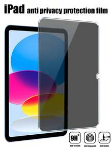 BOLLYMORE Protector de pantalla de privacidad negro para iPad de 10.9 pulgadas y 11 pulgadas A16 2025 de 2022, filtro de privacidad antirreflectante, protector de pantalla de vidrio templado de privacidad compatible con iPad 8/7 de 10.2 pulgadas, sensible al tacto, antihuellas, compatible con funda protectora, paquete individual, alta sensibilidad, sin burbujas, fácil instalación, regalo de cumpleaños de primavera - 1 pieza - Ver 1