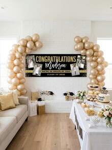 1 biểu ngữ chúc mừng tốt nghiệp năm 2026 có thể tùy chỉnh, cá nhân hóa với tên và ảnh chân dung, biểu ngữ vinyl chủ đề tốt nghiệp độc quyền, hình nền tốt nghiệp có thể tùy chỉnh, bảng tốt nghiệp cá nhân hóa với ảnh, biểu ngữ với văn bản và hình ảnh tùy chỉnh. - Nhiều màu - Xem 3