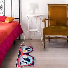 浴室海洋动物图案地垫，可爱鲨鱼图案卧室地毯，吸水性超细纤维，超级柔软，趣味防滑浴室地毯，夏季 - 可愛鯊魚圖 - 查看 9