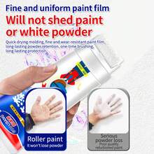 1/2pcs Roller Brush Paint Latex Paint White Wall Ceiling Wall Repair Brush White Wall Graffiti Cleaning Artifact Self Brushing Renovation Home Repair Paste - Roller Paint - View 3