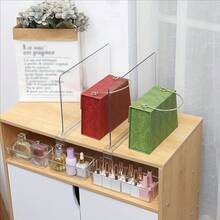 4pcs/2pcs Creative Transparent Wardrobe Divider Shelves - Sturdy Adjustable Storage Organizer Racks, Space-Saving Solution For Home, Office And Retail, Easy-Clean Plastic Material, Multifunctional Design With Shelves - Multicolor 2 - View 9