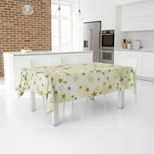 Kiva Stain-Resistant And Waterproof Christmas Oilcloth Tablecloth - Sizes From 100x140 To 300x140 Cm And Round 140 Cm - Easy-Clean Christmas Oilcloth Tablecloth - Available In 10 Designs - 選項 4 - 查看 1