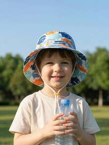 3-8Y Spring And Summer New Children's Bucket Hat, Boys And Girls Cross-Border Baby Hat, Shark Wide-Brim Hat - 1PC - View 15