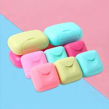 Waterproof Plastic Soap Dish, Bathroom Solid Soap Box (Pink And Blue), Travel Soap Case - Multicolor -soap Box - View 6