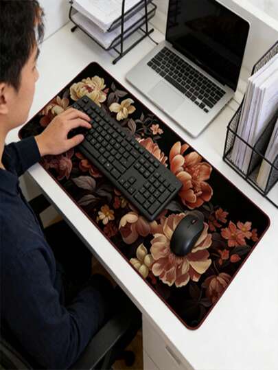 وسادة ماوس مضادة للانزلاق بشكل زهرة للرياضات الإلكترونية، وسادة ماوس كمبيوتر قابلة للتوسيع مع وظيفة مضادة للانزلاق، مناسبة للفئران اللاسلكية والمفاتيح، هي خيار مثالي للاعبين في المكتب والمنزل. وسادة مكتب كبيرة، وسادة طاولة ألعاب مضادة للانزلاق، اكسسوارات مكتب، وسادة ماوس ديكورية لغرفة الرياضات الإلكترونية، وسادة ماوس كبيرة الحجم، سهلة التنظيف ومتينة.