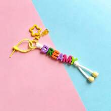 One Personalized Hand-Woven Keychain, Colorful Beads, Star/Bear Accessories, And Customizable Lettering. A Great Back-To-School Or Birthday Gift. - Star Keychain - View 32
