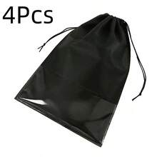2/4/6/8Pcs Portable Travel Shoe Bag Storage Organizer Bag Black Drawstring Bag Suitable For Clothes, Shoes, Hats, Bags, Etc. - Multicolor - View 16