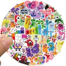 50pcs Number Blocks English Educational Stickers, Aesthetic Stickers With Dreamy Elements, Graffiti, Y2K Urban Aesthetic, Suitable As Humorous And Fun Gifts, Including 80s And 90s Cartoon Stickers, Applicable For Scrapbooks, Envelopes, Water Bottles, Computers, Laptops, Phones, Luggage, Notebooks, Refrigerators, Holiday Parties, Christmas Decorations, New Year Decorations, Winter Decorations - Multicolor - View 4