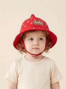 6-24个月特价公主妈妈渔夫帽婴儿Hello遮阳帽渔夫帽男女童遮阳帽 - 1PC - 查看 10