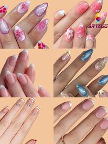 96片高品质柔软亚克力假指甲，适合初学者日常美甲、居家DIY以及专业美甲沙龙延长。 - 查看 4