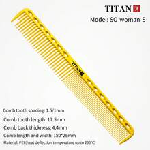 TITAN HIRLD TITAN Professional Daily Use Hair Comb, Unisex - Yellow - View 11