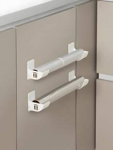 1/2/3 Peças Dispensador de Sacolas Plásticas, Suporte de Parede para Sacos de Lixo, Sem Necessidade de Perfuração. Prateleira de Armazenamento Multifuncional para Cozinha, Pode Segurar Papel de Cozinha, Filme Plástico, Rolos de Papel Alumínio. Armazenamento na Porta do Armário, Organização de Cozinha - Visão 10
