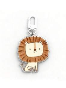 阳光小狮子，斑马纹亚克力钥匙扣，可爱小狮子钥匙扣 | 治愈系列包包挂件，小众不撞色设计，高端汽车钥匙扣，百搭精致，适合背包挂件、钥匙扣，精致小礼物 - 多色 - 查看 13