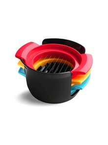 3-In-1 Multi-Purpose Stainless Steel Egg Slicer For Hard Boiled Eggs – Effortless Egg Cutter, Cutting Out Regular And Beautiful Shapes - Multicolor - View 11