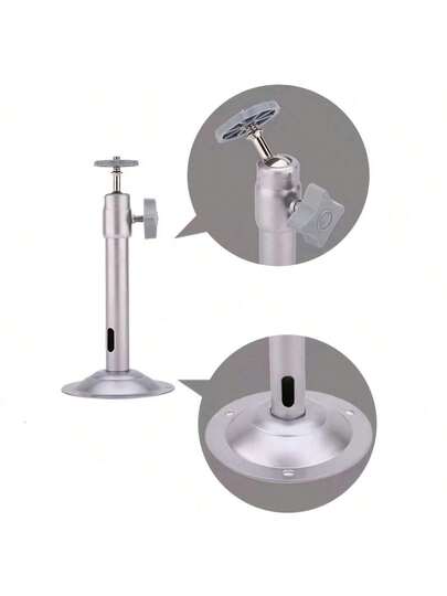 Giá đỡ camera an ninh và máy chiếu xoay 360° gắn trần/tường bằng hợp kim nhôm chịu lực cao, có thể điều chỉnh độ cao, lắp đặt nhanh chóng - Tương thích với camera IP, máy chiếu, camera siêu nhỏ, hệ thống CCTV - Cần đỡ mini chắc chắn và ổn định cho việc giám sát tại nhà/văn phòng, thiết kế nhỏ gọn và bền bỉ để dễ dàng gắn trần/tường, lý tưởng cho máy chiếu mini và các thiết bị an ninh.