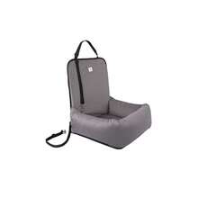 pet2go® Asiento de Coche para Perro o Mascota Paseo Auto Viaje Carro con Correa Funda removible y 100% Lavable Gris Oscuro - Gris - Ver 4