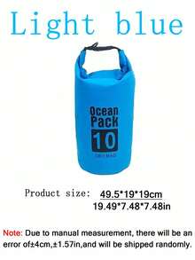 1件戶外旅行防水桶包 5L/10L/15L/20L 漂流溪流游泳防水背包 - 浮水防水乾袋,戶外漂流防水包 防水背包 | 500D PVC,沙灘包 防水手機殼 度假必需品 - 彩色 - 查看 33